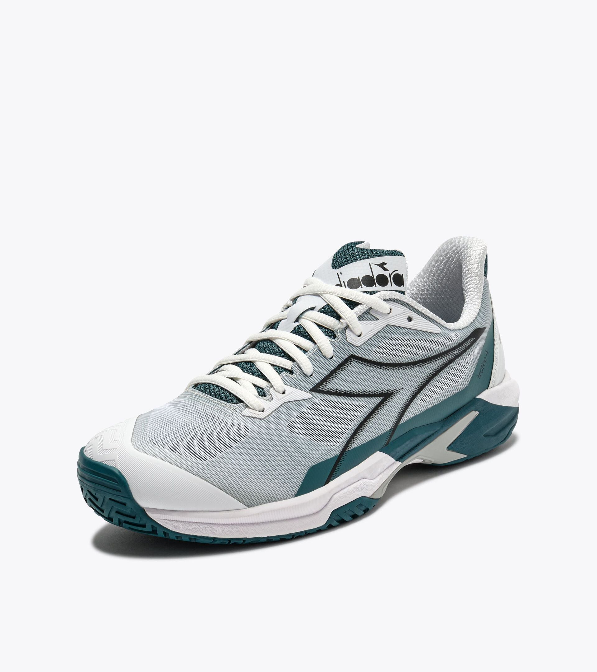 Diadora Trofeo 4 Ag White /Black/Shaded Spruce