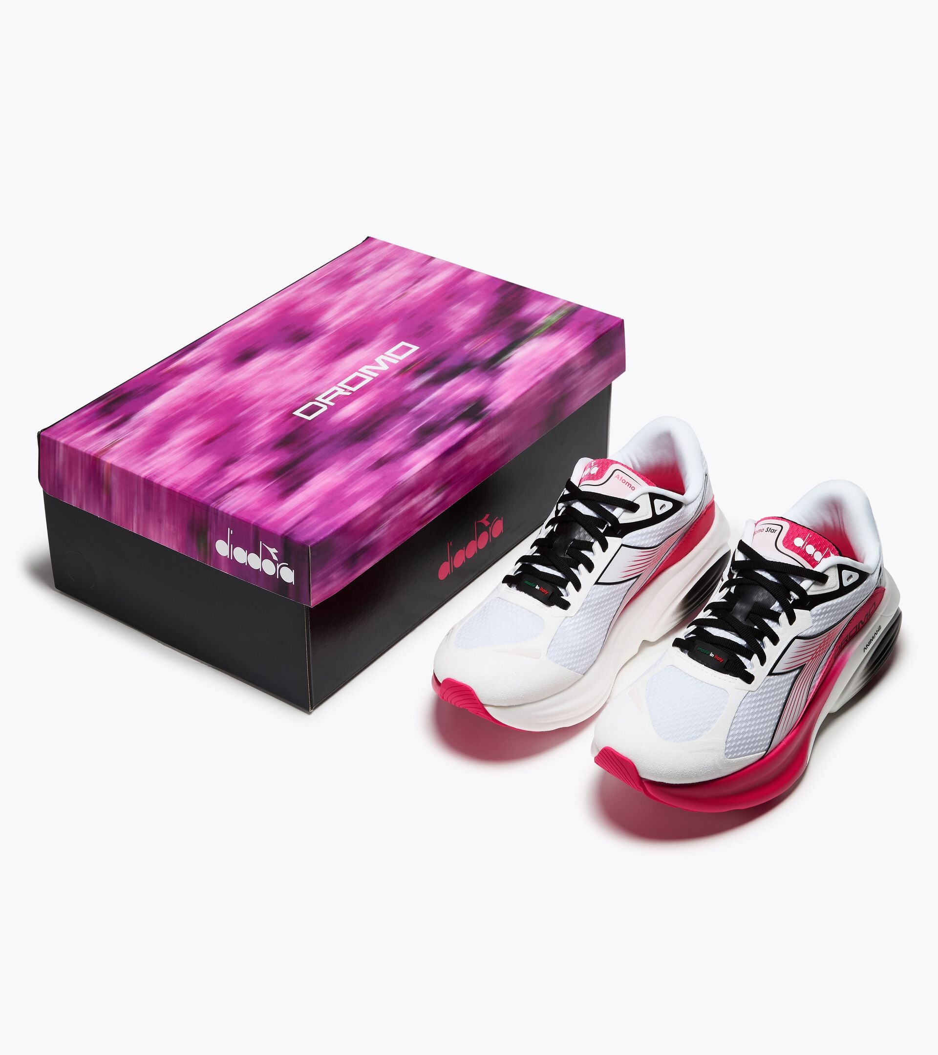 Diadora Atomo Star Dromo White /Mexican Pink