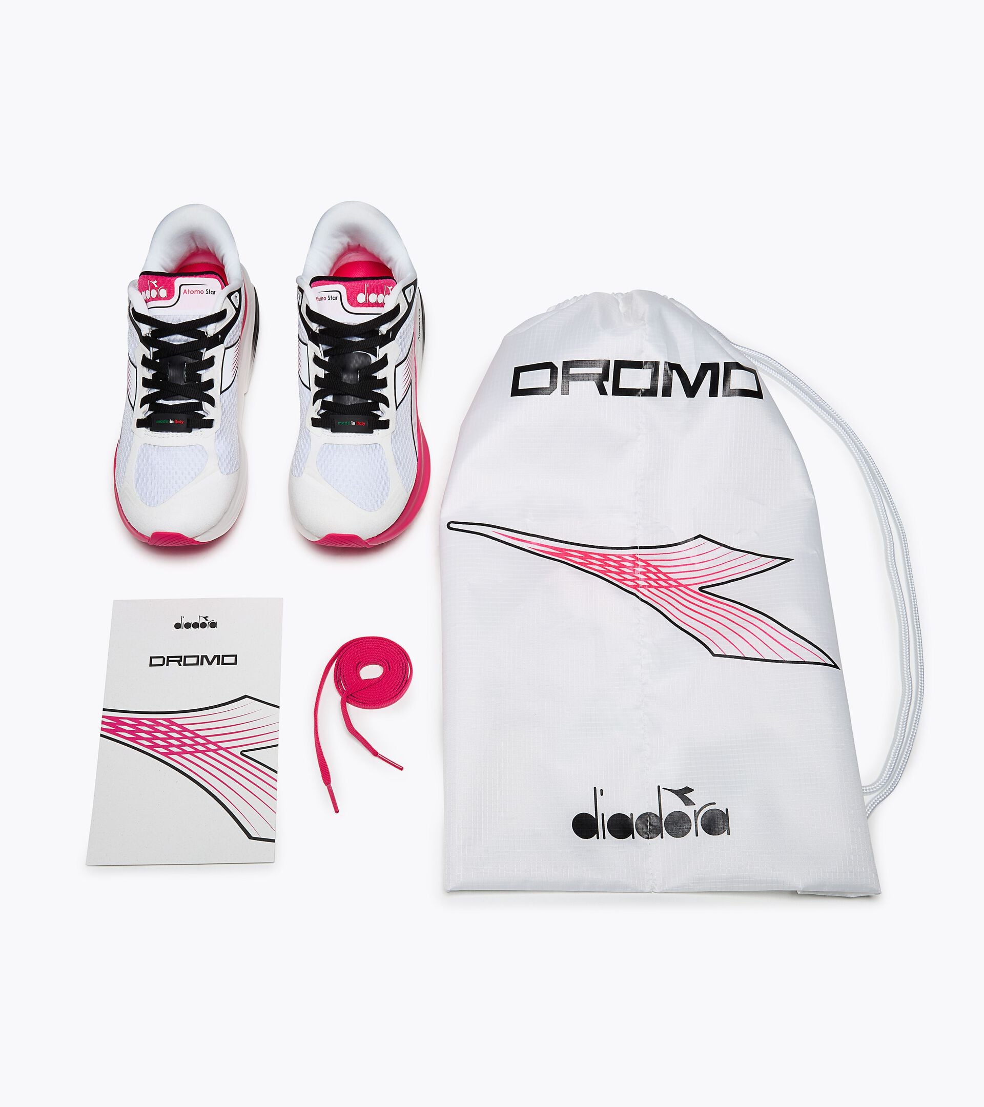Diadora Atomo Star Dromo White /Mexican Pink