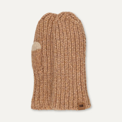 Ugg Chunky Rib Mitten Camel