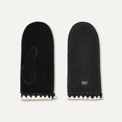 Ugg Uggfluff Scalloped Mitten Black