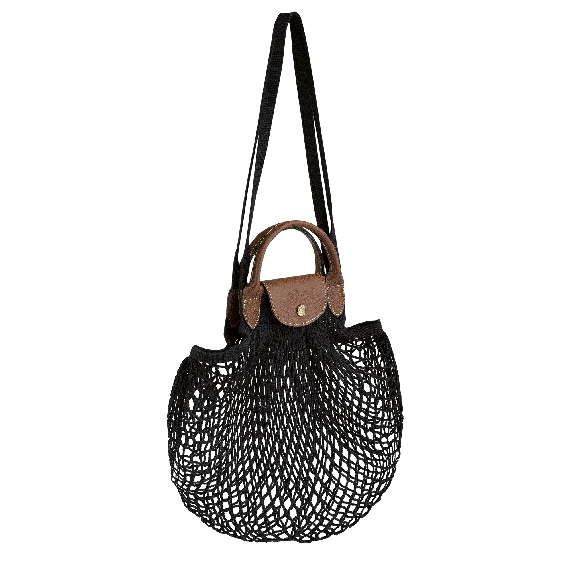 Longchamp Le Pliage Filet L Mesh bag Black