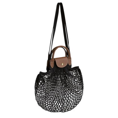 Longchamp Le Pliage Filet L Mesh bag Black