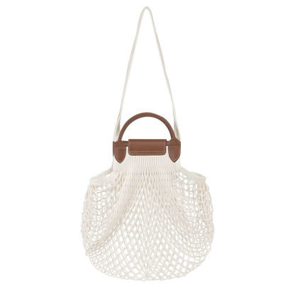 Longchamp Le Pliage Filet L Mesh bag Ecru