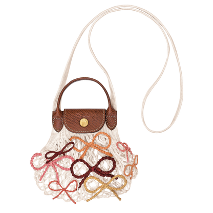 Longchamp Le Pliage Collection XS Mesh bag Ecru
