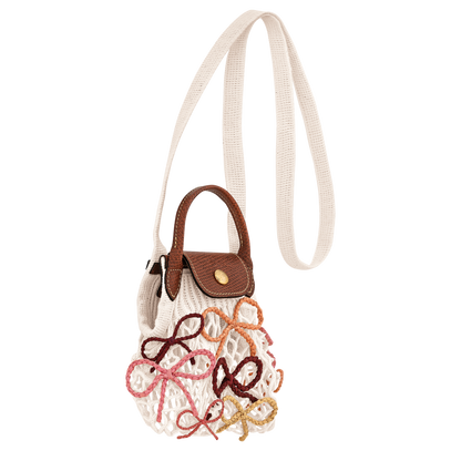 Longchamp Le Pliage Collection XS Mesh bag Ecru
