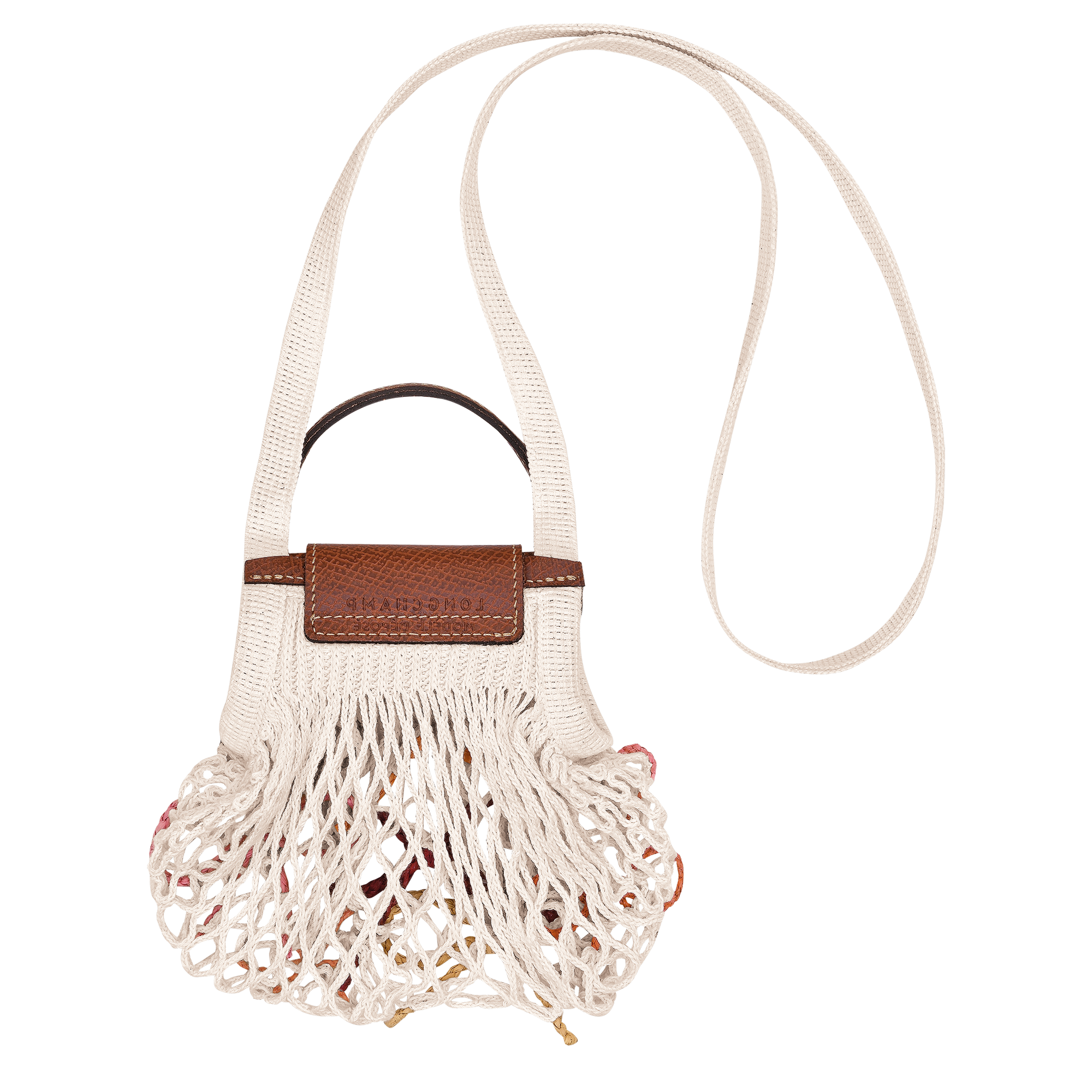 Longchamp Le Pliage Collection XS Mesh bag Ecru