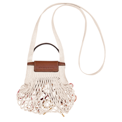 Longchamp Le Pliage Collection XS Mesh bag Ecru