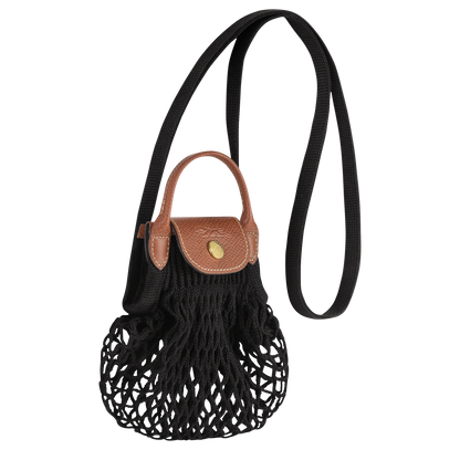 Longchamp Le Pliage Filet XS Mesh bag Black