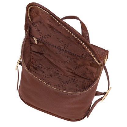 Longchamp Le Foulonné M Backpack Coffee