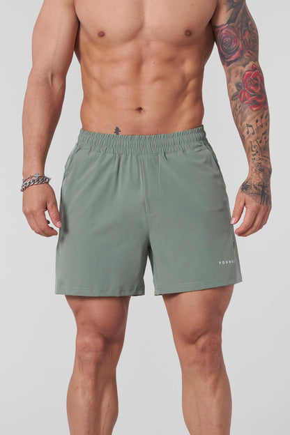 YoungLA 1022 - Staple Shorts 4.5" Light Green