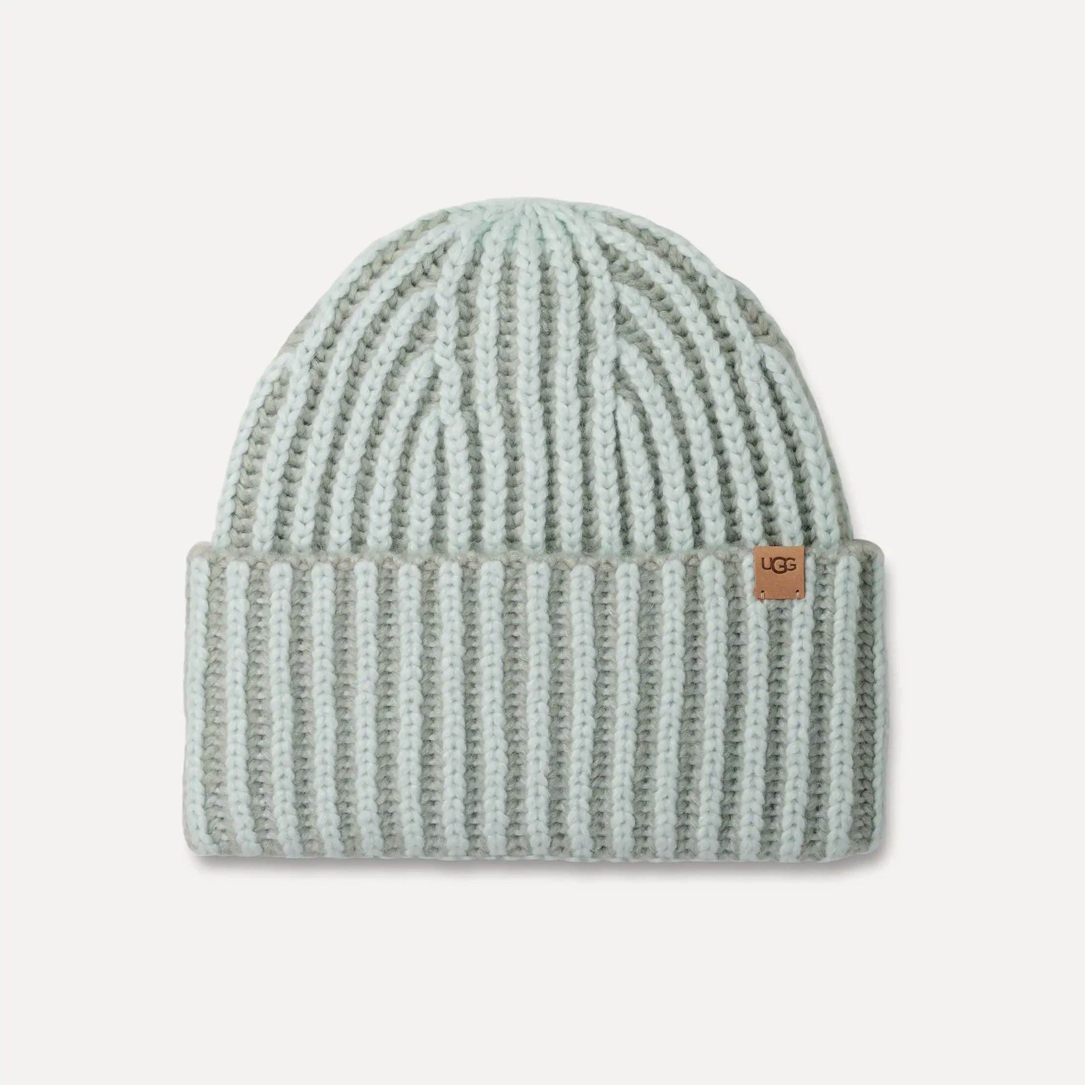 Ugg Chunky Plaited Beanie Grey Mist Multi