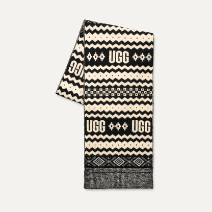 Ugg Chunky Uggisle Scarf Black Multi