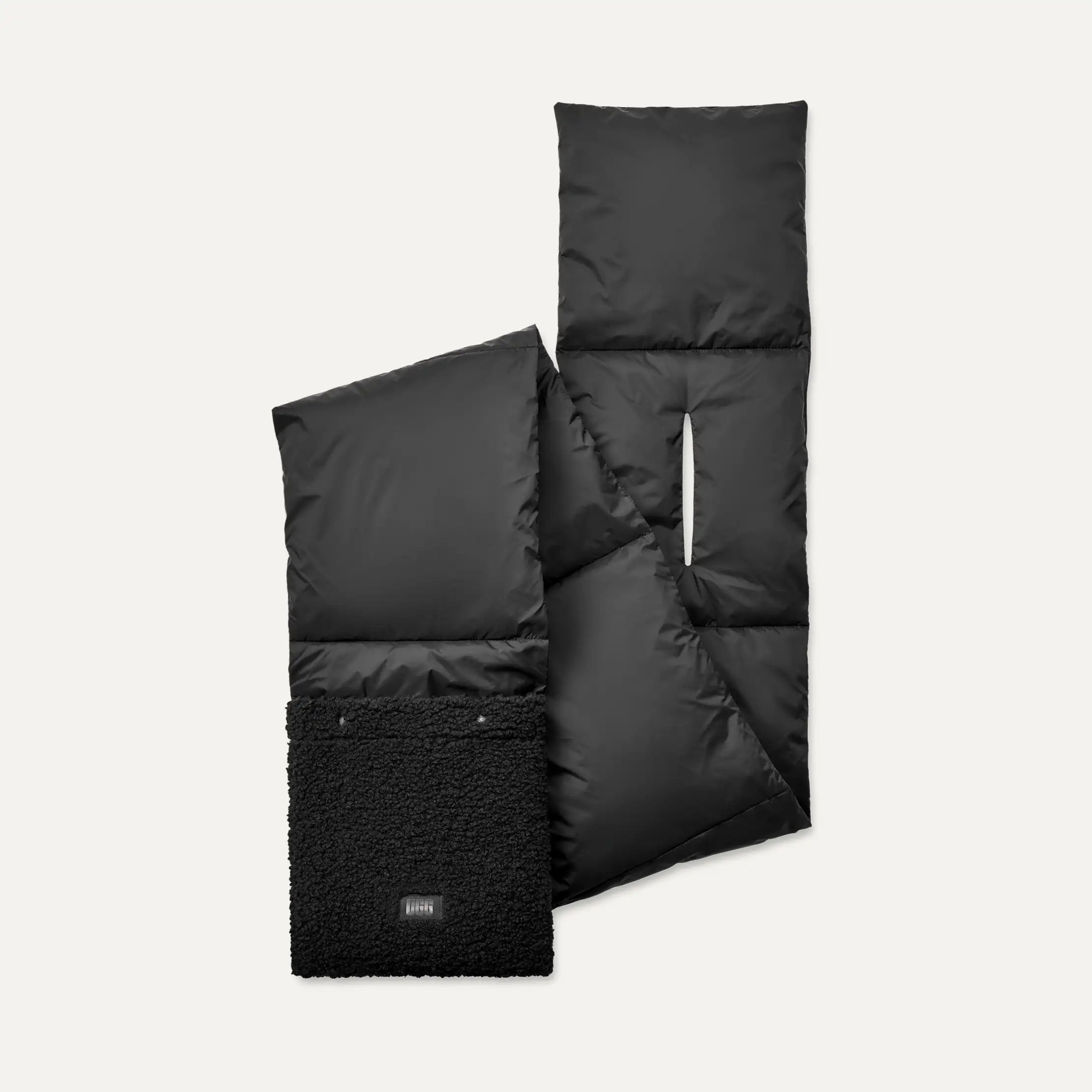Ugg Aw Uggfluff Packable Scarf Black