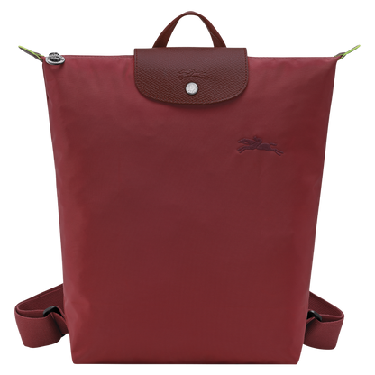 Longchamp Le Pliage Green M Backpack Pomegranate