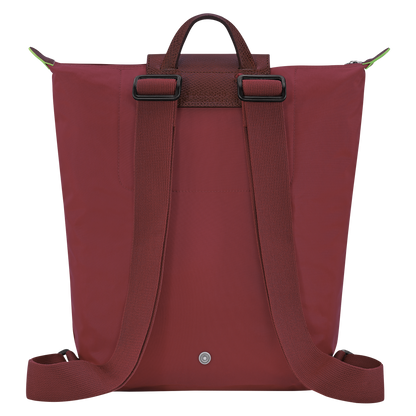 Longchamp Le Pliage Green M Backpack Pomegranate