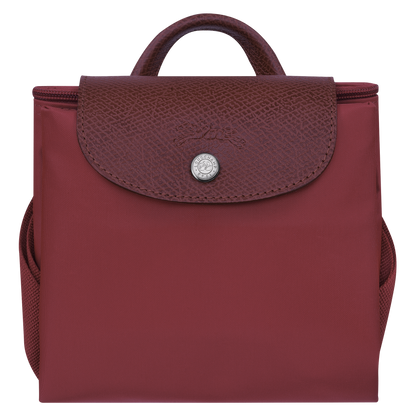 Longchamp Le Pliage Green M Backpack Pomegranate