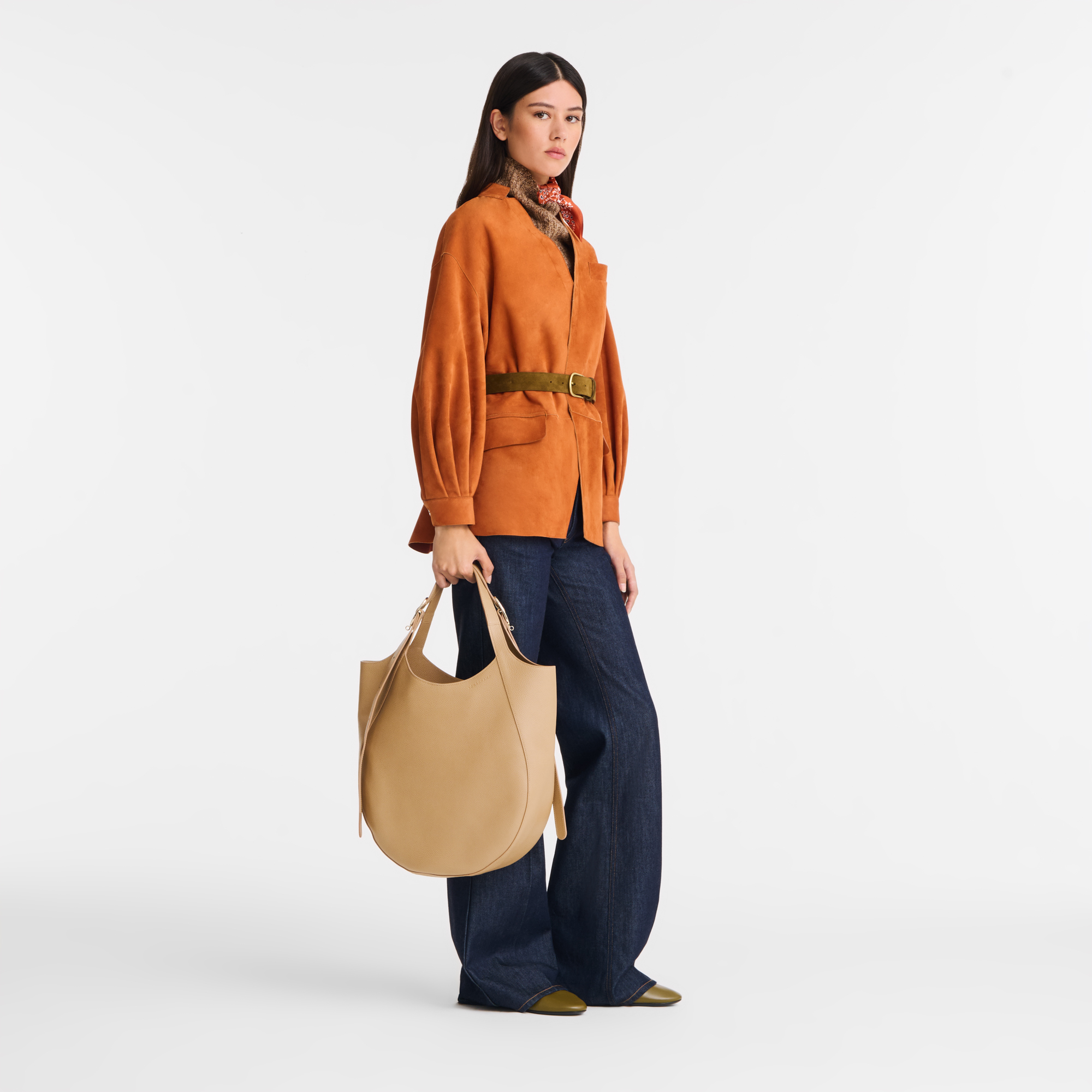 Longchamp Le Foulonné XL Tote bag Biscuit