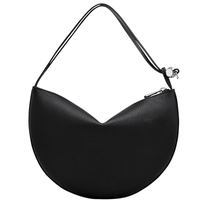 Longchamp Le Roseau Clutch Black