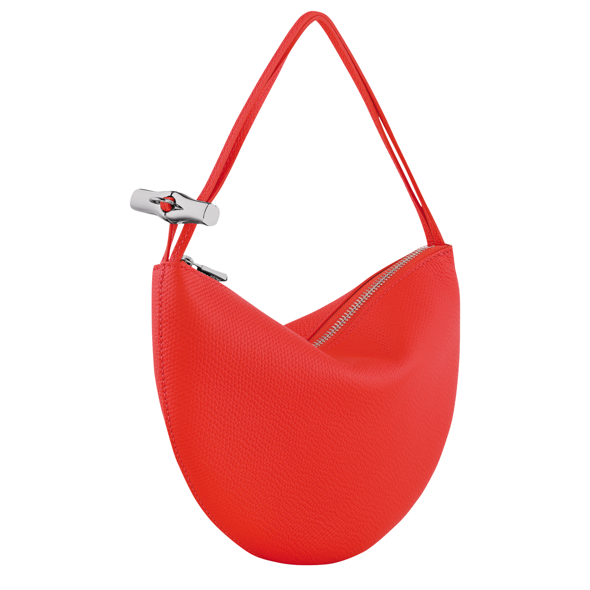 Longchamp Le Roseau Clutch Vermilion