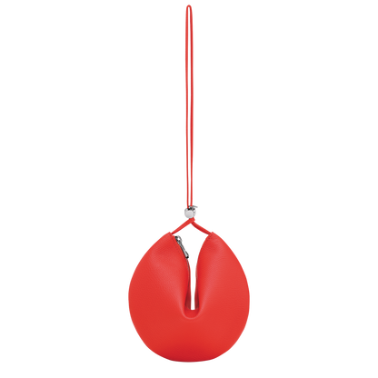 Longchamp Le Roseau Clutch Vermilion