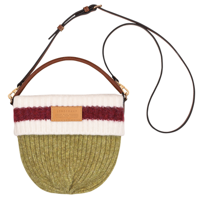 Longchamp Le Pliage Collection Crossbody bag Pistachio/Burgundy