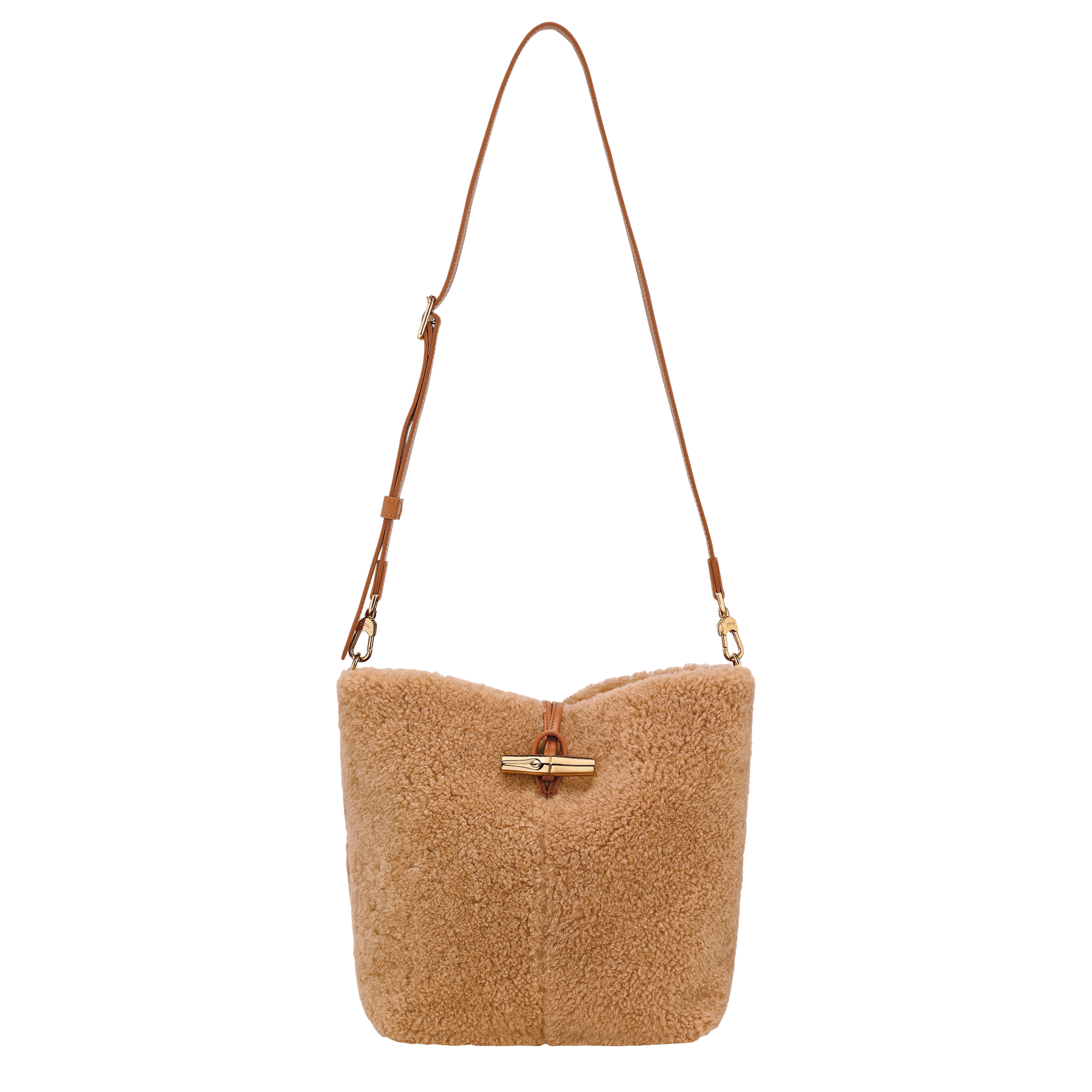 Longchamp Le Roseau Crossbody bag Camel