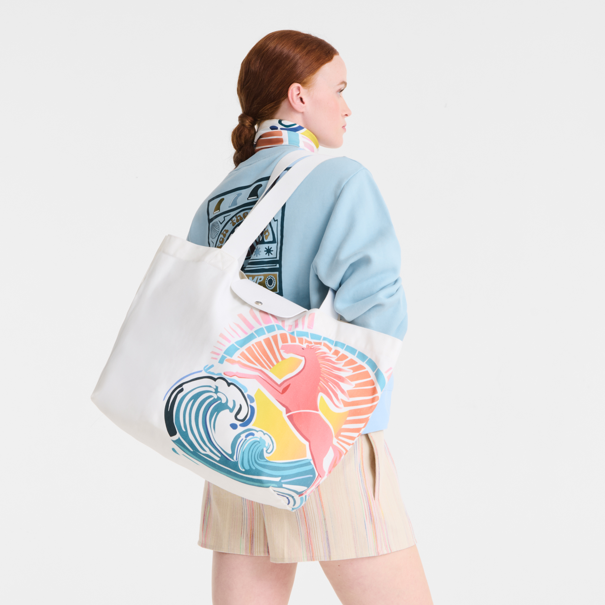 Longchamp Le Pliage Collection Tote bag Rainbow