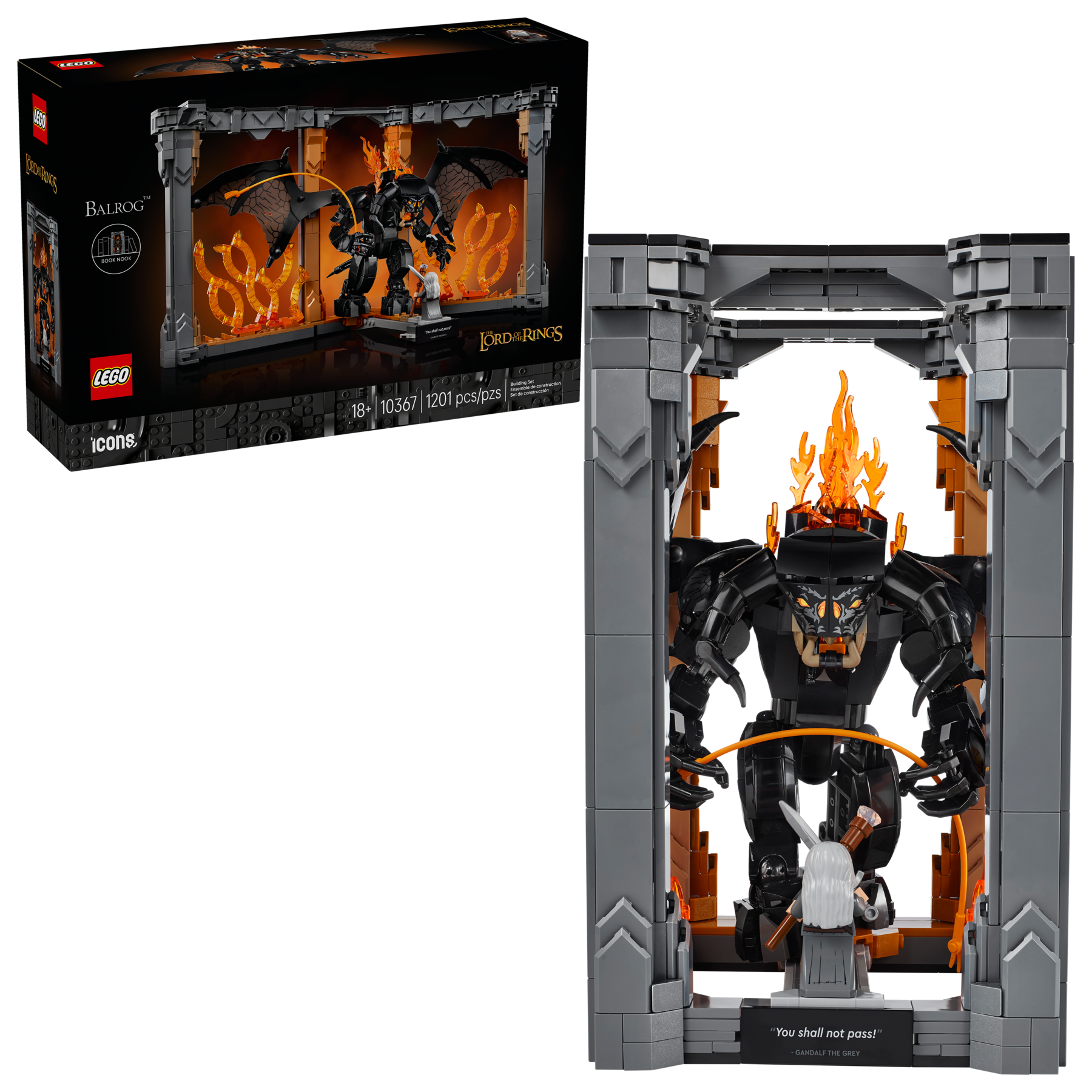 Lego The Lord of the Rings Balrog Book Nook