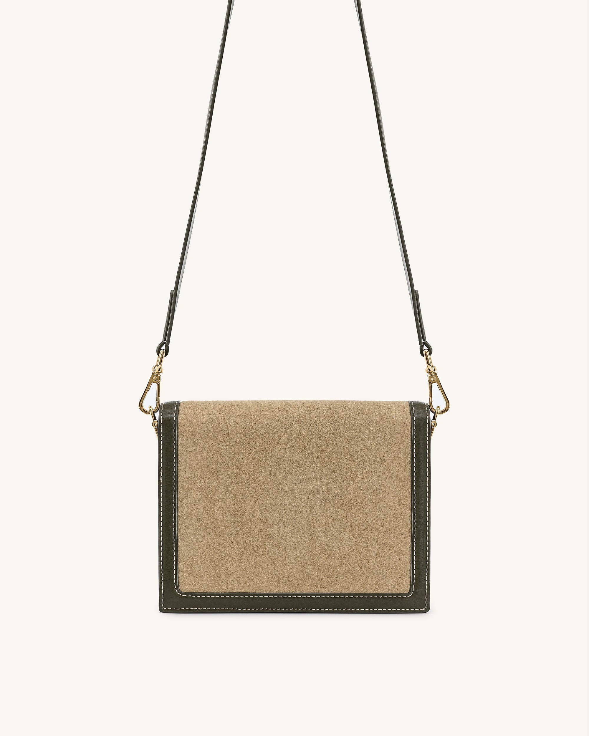 Jw Pei Mini Flap Faux Suede Crossbody Green