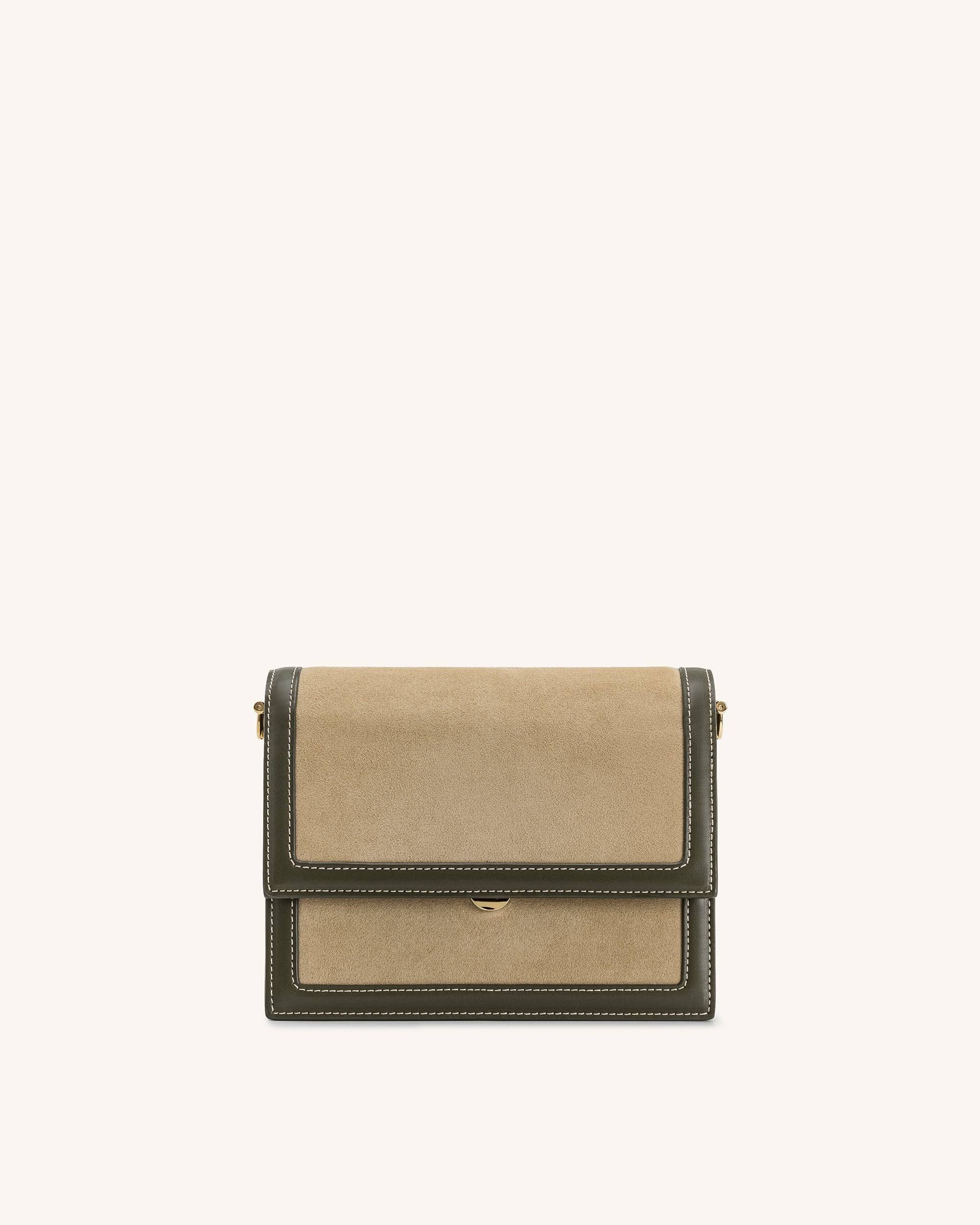 Jw Pei Mini Flap Faux Suede Crossbody Green