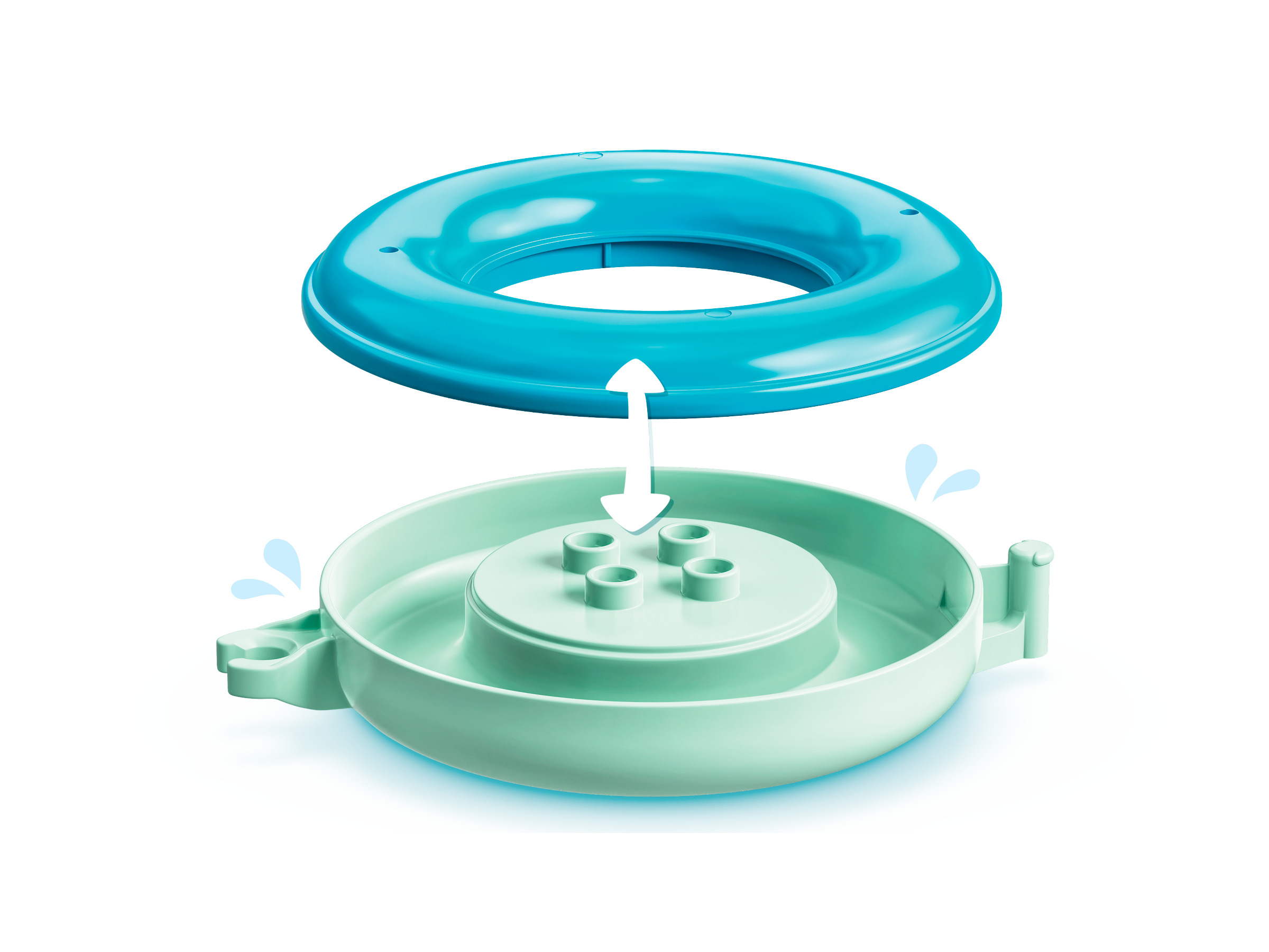 Lego Bath Time Fun Floating Animal Train