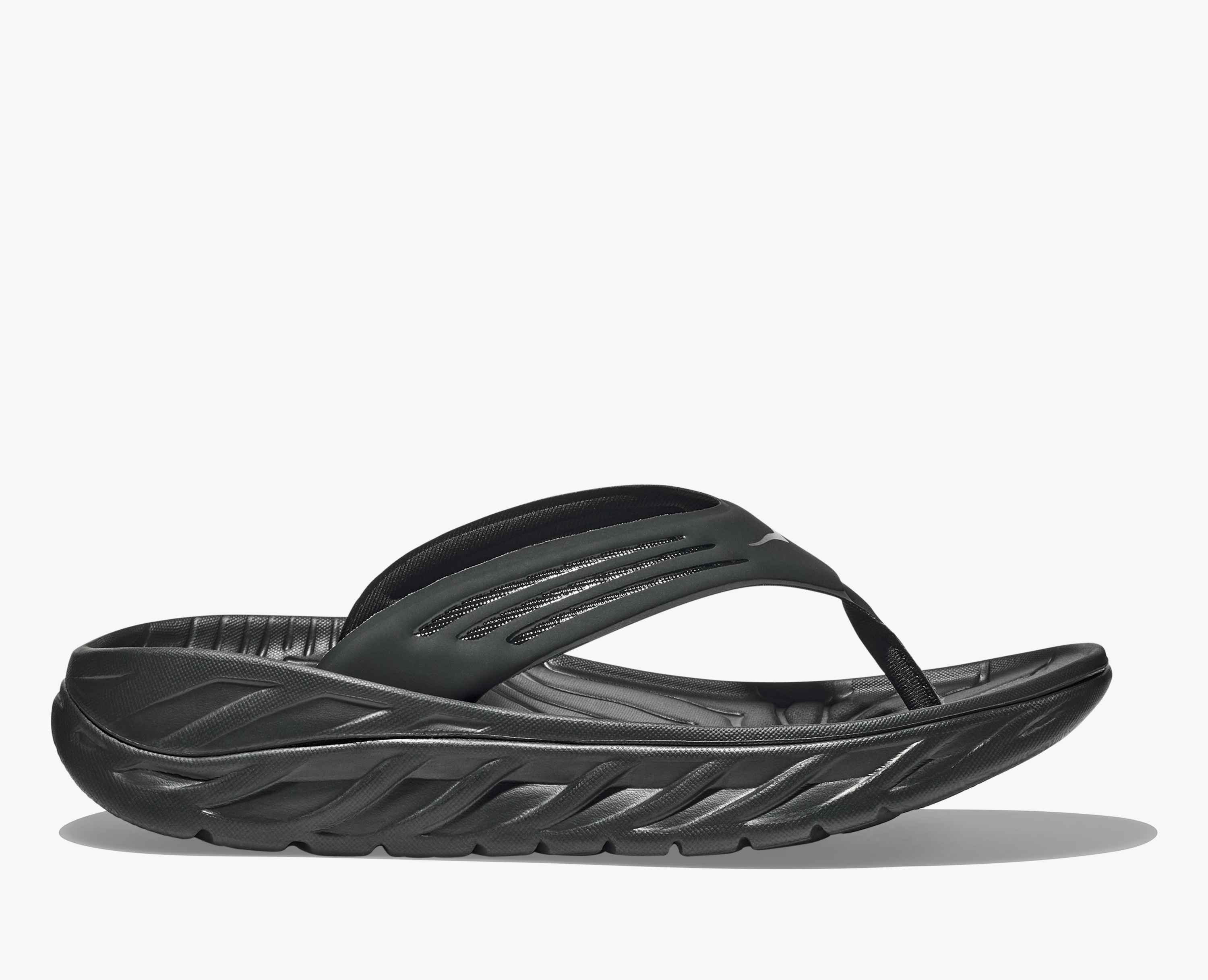 Hoka S Ora Recovery Flip Black Dark Gull Gray