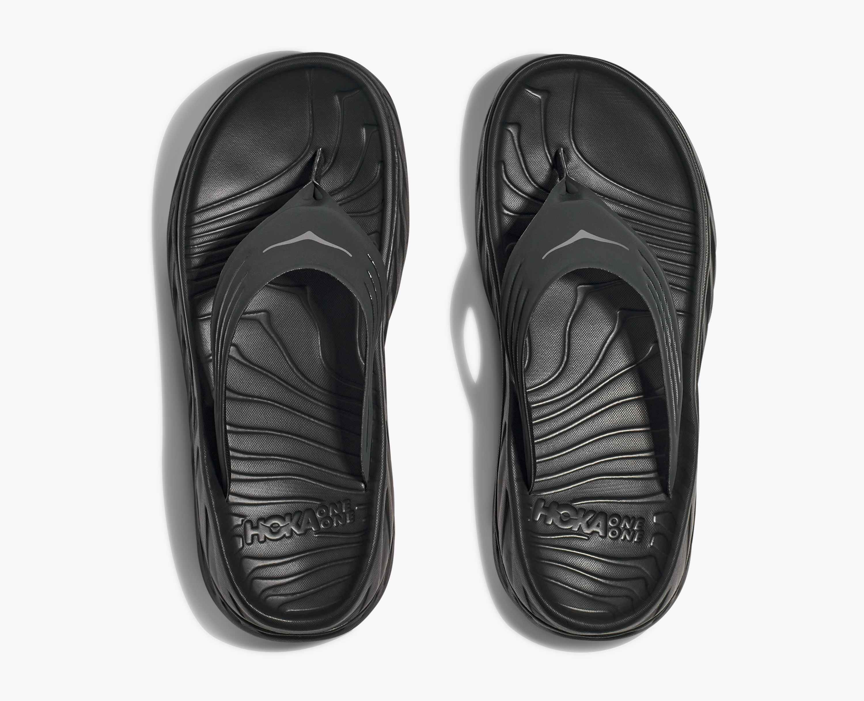Hoka S Ora Recovery Flip Black Dark Gull Gray