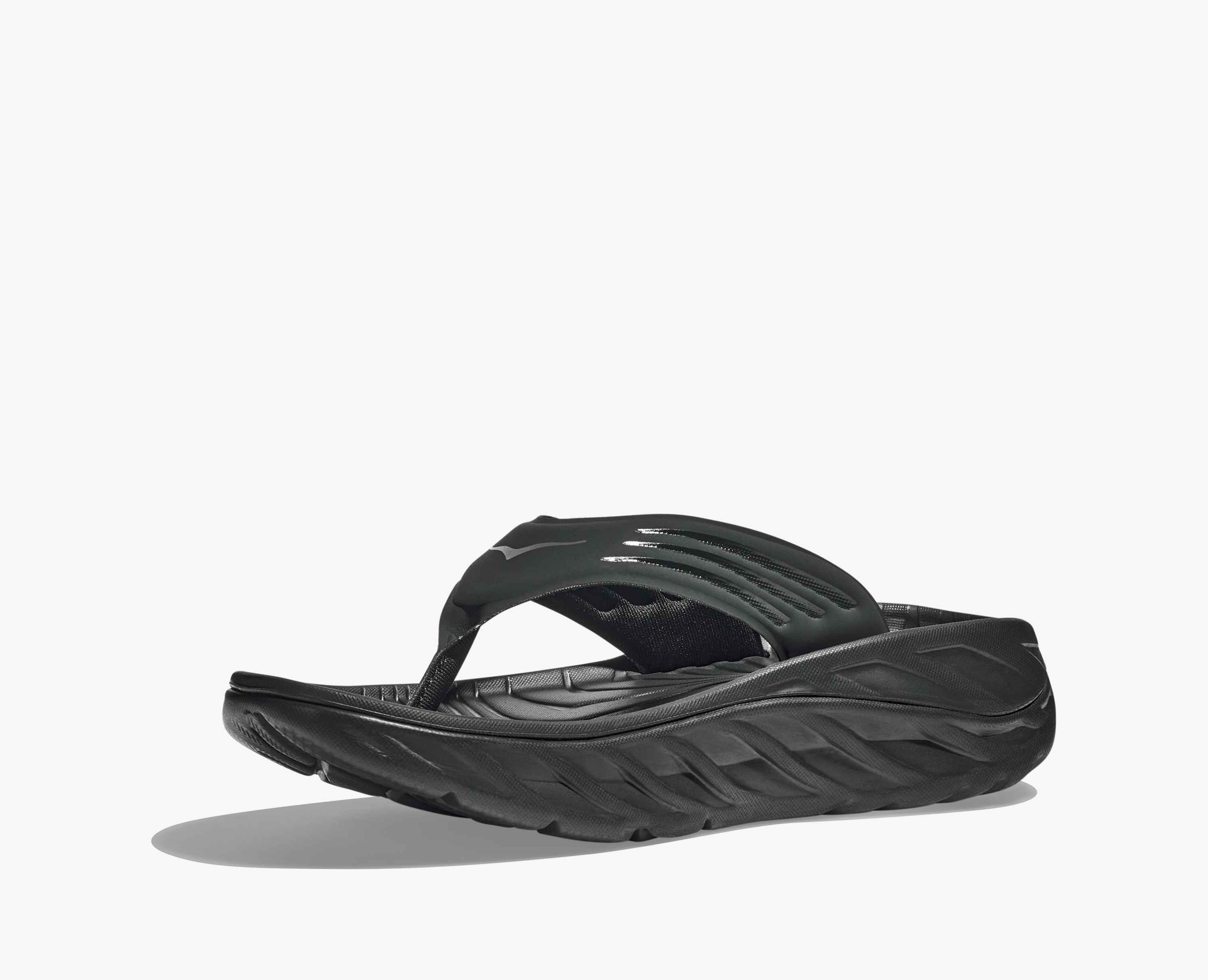 Hoka S Ora Recovery Flip Black Dark Gull Gray