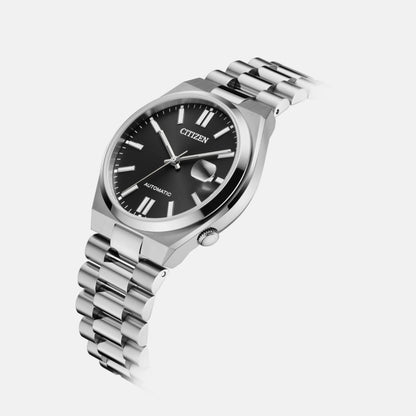Citizen Tsuyosa Men Automatic Black Dial Analog Stainless Steel Watch Nj0150-81E