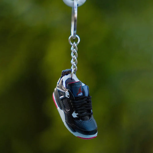 3D Sneaker Keychain Jordan 4 BRED