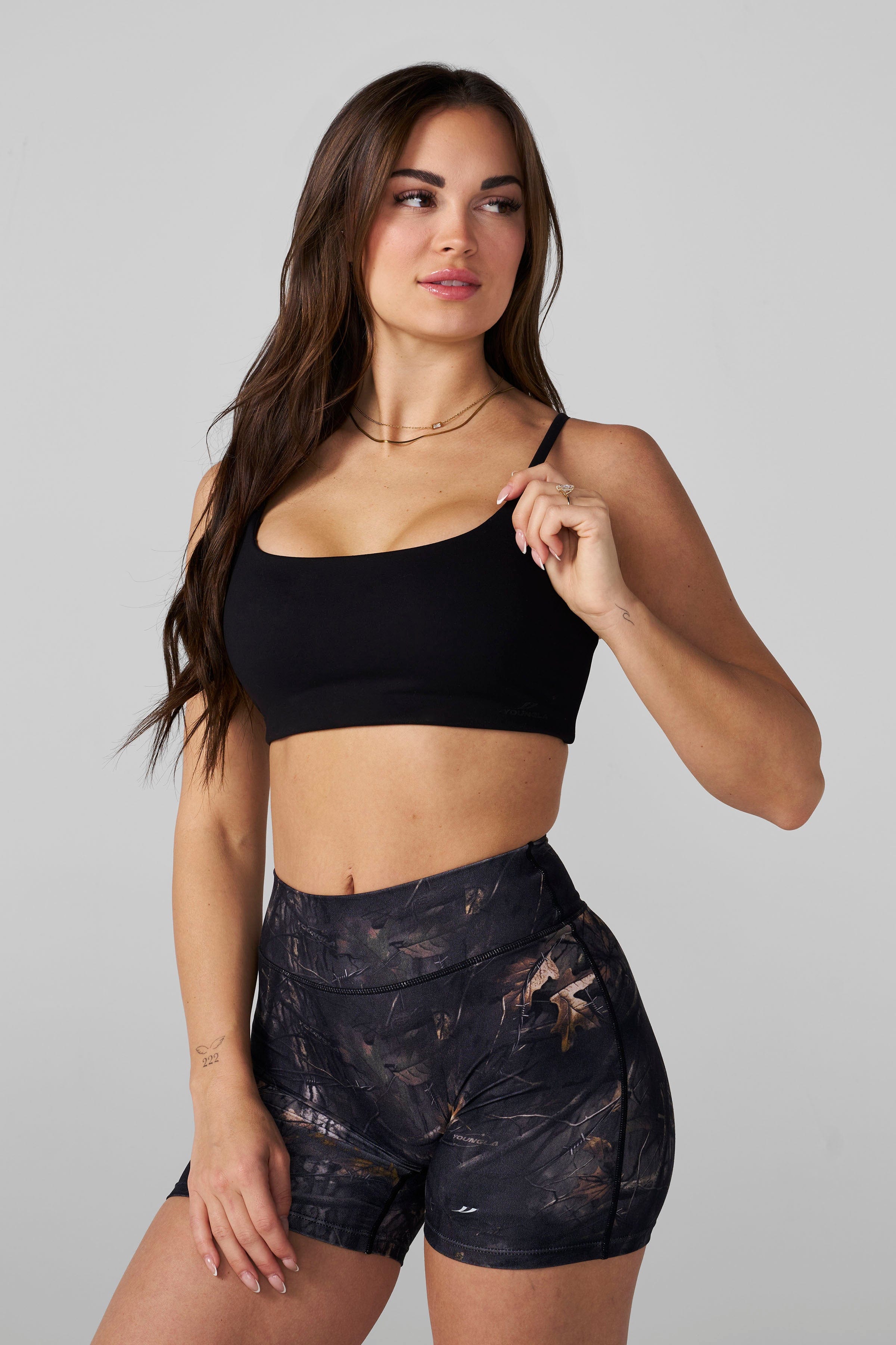 YoungLA W3079 - Criss Cross Sports Bra Black