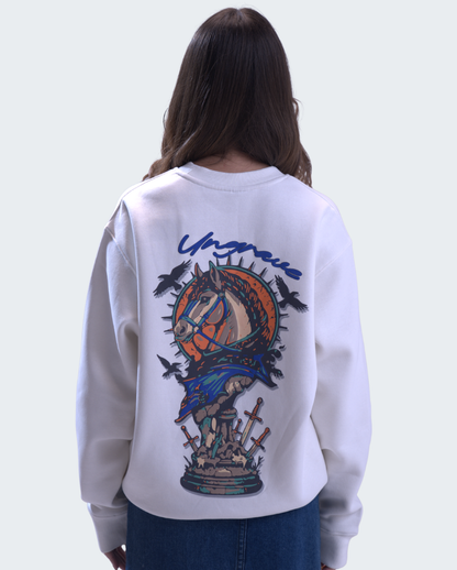CREAM WHITE KNIGHTMARE SWEATSHIRT
