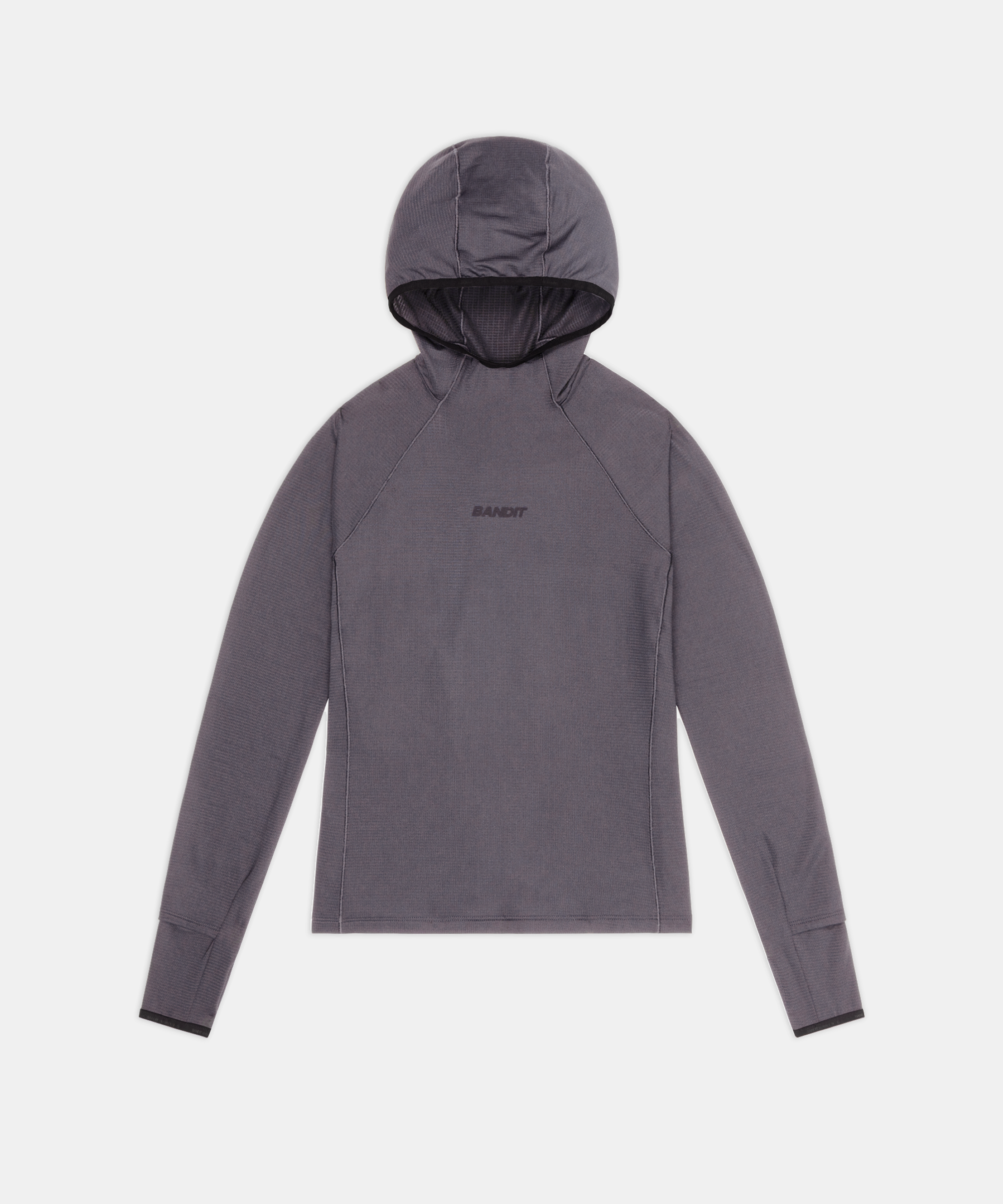 Bandit Womens Auragrid Hooded Performance Top Haze