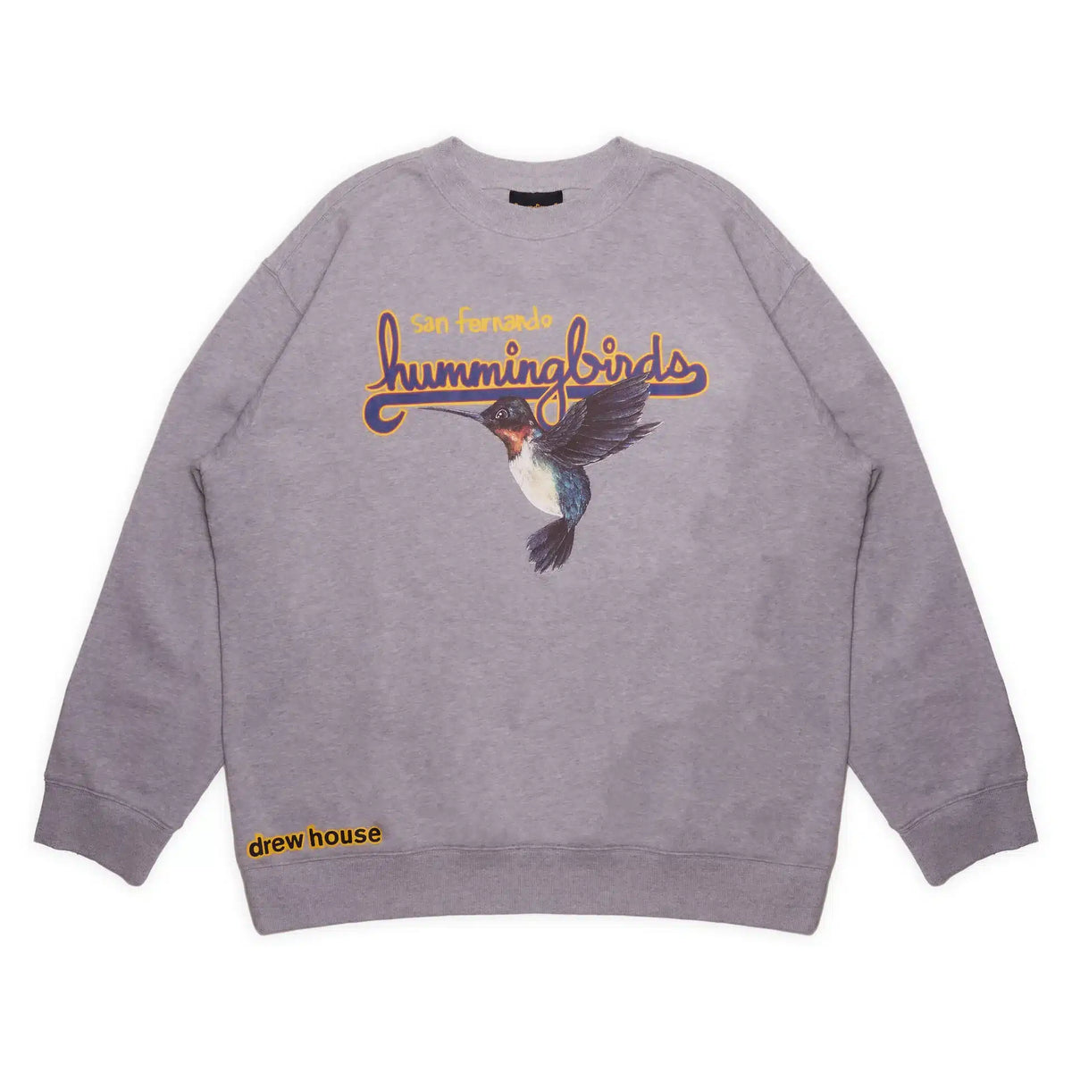 Drew House Hummingbirds Crewneck Heather Grey
