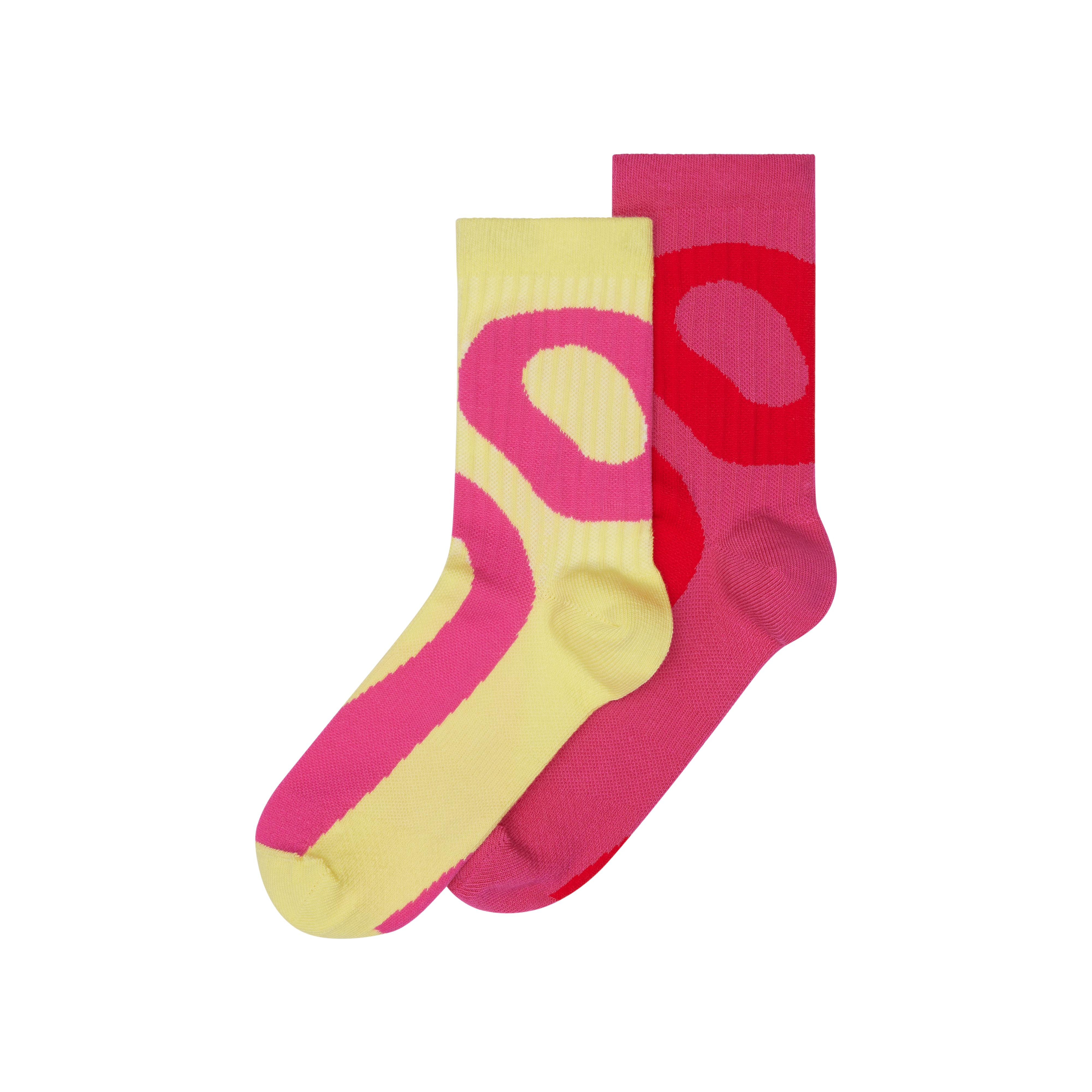 On Liquid Logo Sock High 2P Limelight | Pink