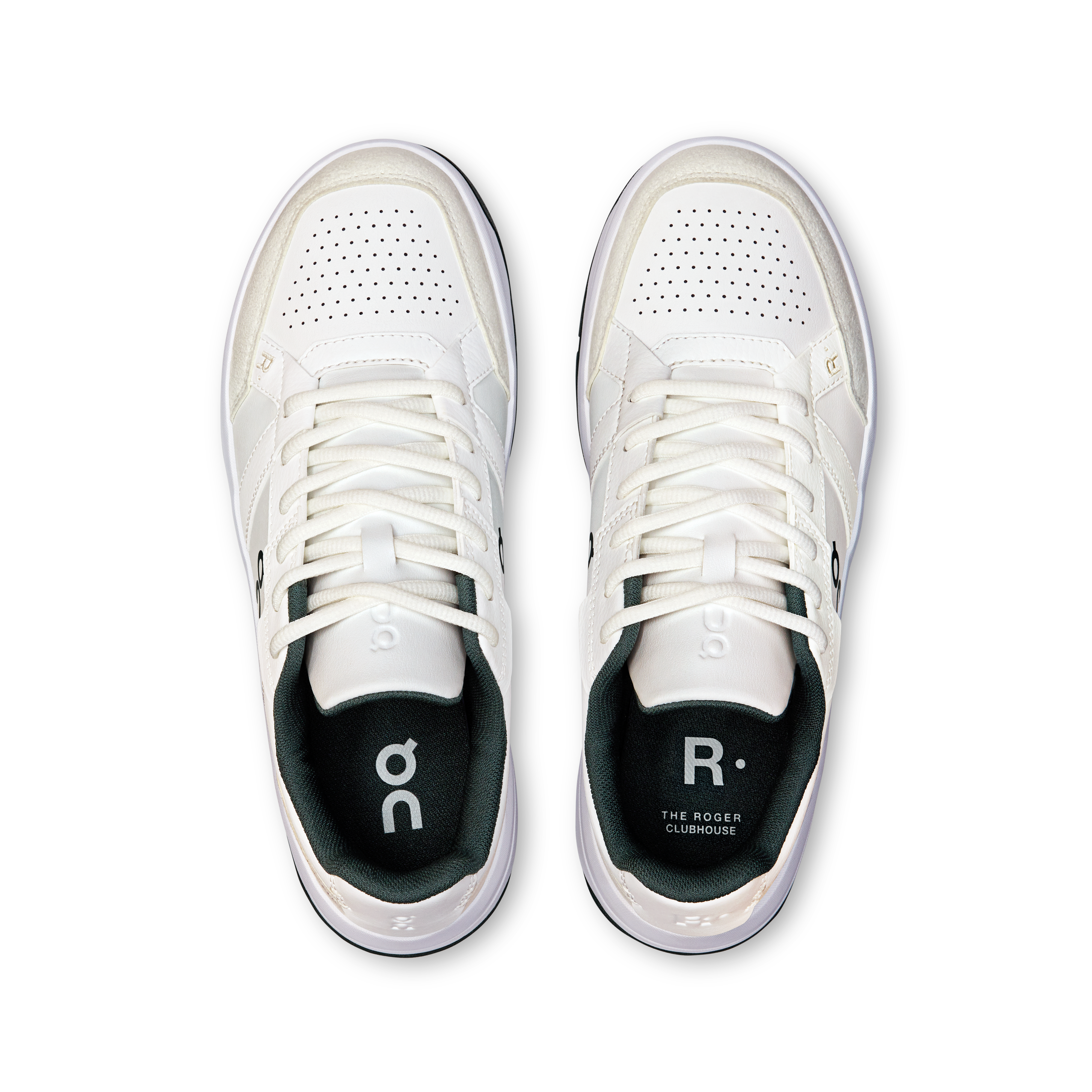 on running the roger clubhouse white evergreen (women's)