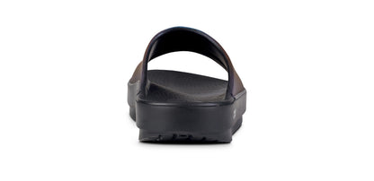 Oofos Women's Luxe Slide Midnight Spectre