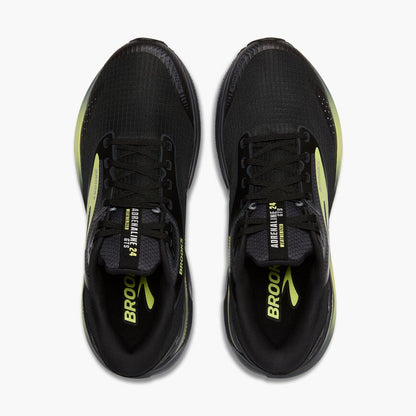 Brooks Adrenaline GTS 24 Weatherized Black/Ebony/New Yellow