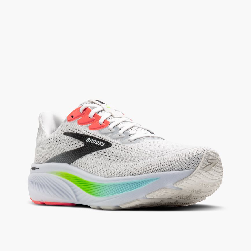 Brooks Ghost 17 White/Pink Clay/Gecko