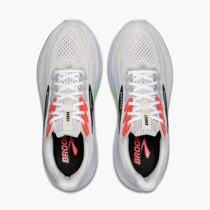 Brooks Ghost 17 White/Pink Clay/Gecko