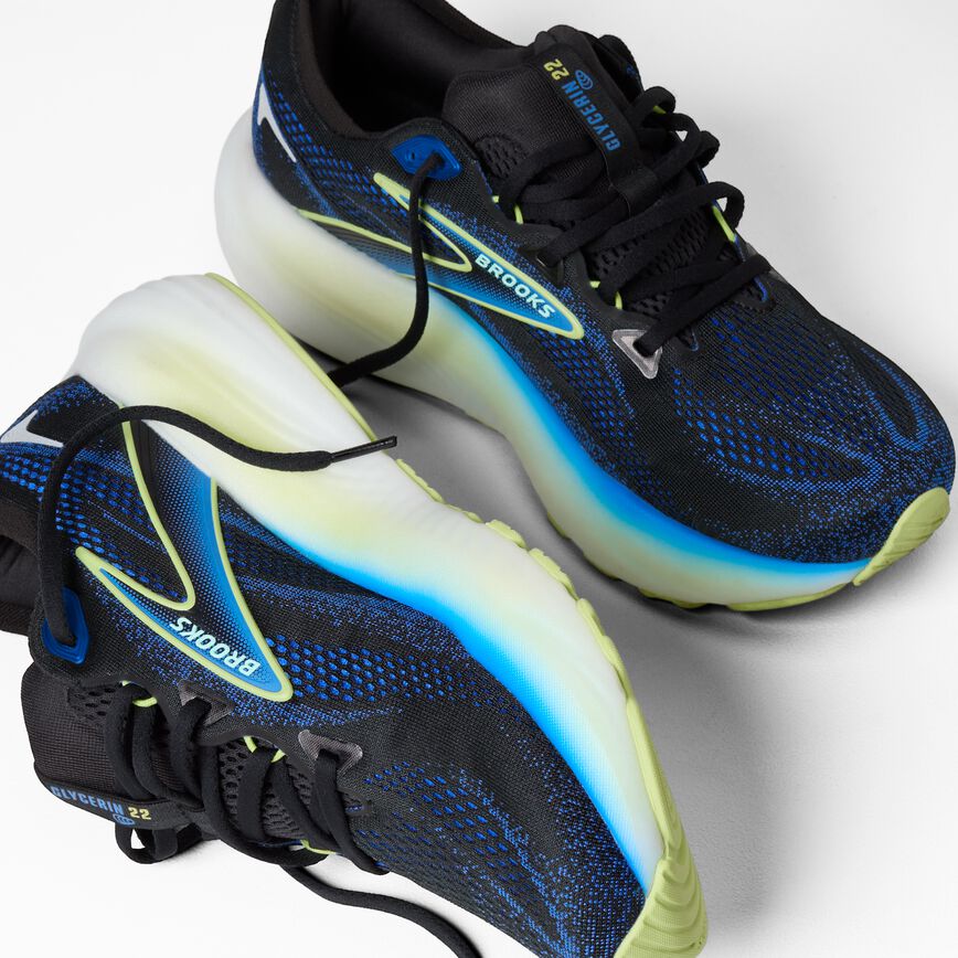 Brooks Glycerin 22 Black/Cobalt/Neo Yellow