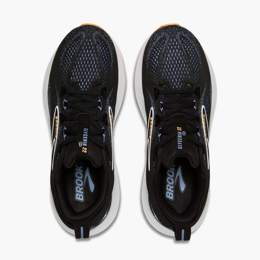Brooks Glycerin 22 Black/Country Blue/Orange Pop