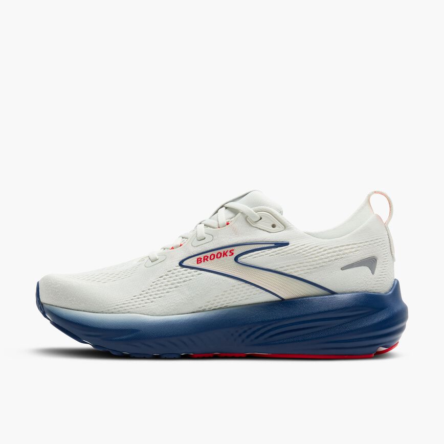 Brooks Glycerin 22 Gray/Navy Peony/Fiery Red